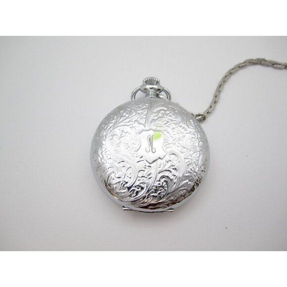 Vtg Arnex 17 Jewel Incabloc Hand Wind Analog 37mm Hunter Pocket Watch (H171) - Picture 7 of 7